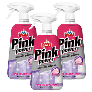 홈스타 핑크파워 샤워부스 찌든 물때 클리너, 750ml, 3개
