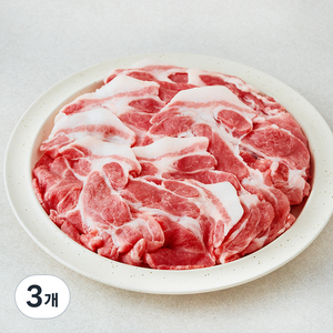 곰곰 한돈 무항생제 얇은 목심 구이용 (냉장), 3개, 500g