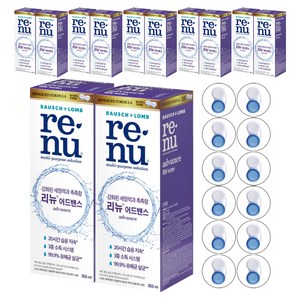리뉴 어드벤스 렌즈 세정액+케이스, 355ml, 12개