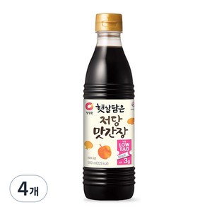 햇살담은 저당 맛간장, 500ml, 4개