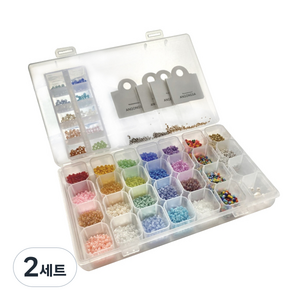 반지 팔찌 키링 만들기 악세사리부자재세트 C type, 혼합색상, 2세트