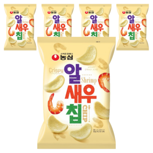 농심 알새우칩, 110g, 5개