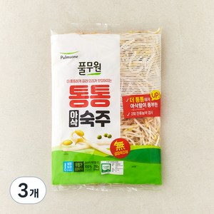 풀무원 GAP 인증 통통 아삭 숙주, 350g, 3개