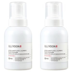 일리윤 프로바이오틱스 스킨 배리어 약산성 여성청결제 버블타입, 300ml, 2개