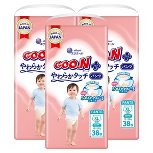 군 플러스 팬티형 기저귀 남여공용, 특대형(XL), 114매