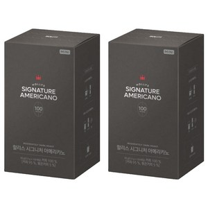 할리스 시그니처 아메리카노 다크 원두커피스틱, 900mg, 100개입, 2개