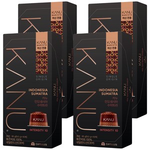카누 바리스타 머신 전용 캡슐커피 인도네시아 수마트라, 9.5g, 10개입, 4개