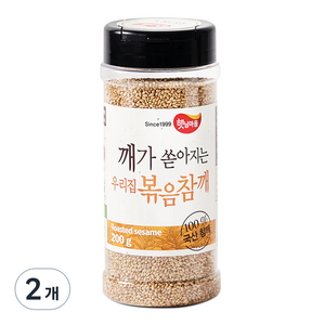 햇님마을 깨가 쏟아지는 우리집 볶음참깨, 200g, 2개