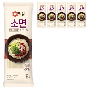 백설 소면, 500g, 6개