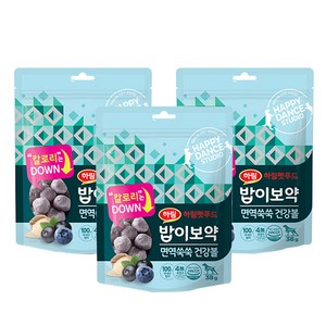 하림펫푸드밥이보약 면역쑥쑥 건강볼 반려견 간식, 블루베리, 38g, 3개