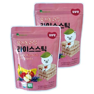 또또맘 유기농 라이스스틱 20g, 과일, 2개