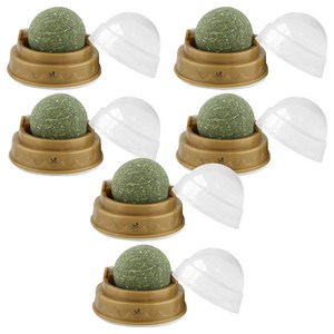 딩동펫 고양이 롤링 볼 사탕, 캣닢, 30g, 6개