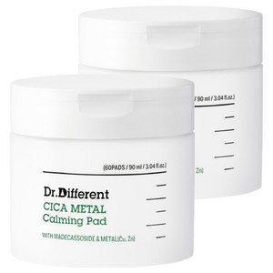 닥터디퍼런트 시카 메탈 카밍 패드 90ml, 60매입, 2개