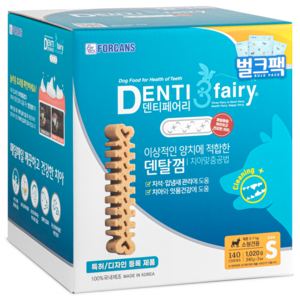 포켄스덴티페어리 강아지 덴탈껌 S, 타피오카, 1.02kg, 1개 골드박스 특가