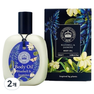 큐가든 바디오일 블루벨 & 자스민, 100ml, 2개
