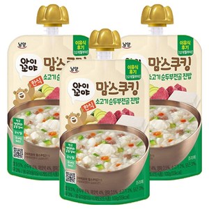 아이꼬야 맘스쿠킹 이유식, 소고기 순두부전골 진밥, 100g, 3개