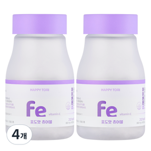 해피토리 키즈 철분제 아이튼튼츄 60p, 60정, 4개