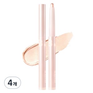 바닐라코 무드 온 아이 컬러 스틱 0.5g, 01 펄리 스킨, 4개
