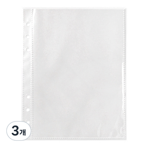 투영디자인 6공 바인더 속지 1포켓 157 x 197 mm, 20개입, 3개
