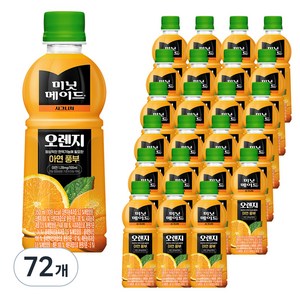 미닛메이드 시그니처 오렌지 주스, 350ml, 72개
