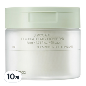 셀리맥스 지우개 시카 바하 블레미쉬 토너 패드 170ml, 60매입, 10개