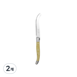 라귀올 장네론 치즈 나이프, 베이지(마블), 2개