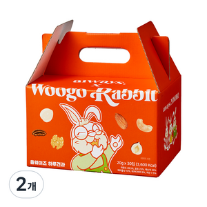 우고래빗 하루견과 올웨이즈 매일 한줌 견과류 선물세트, 600g, 2개