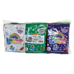 종이나라 클레이나라 유아용 클레이 15종 세트, 혼합색상, 750g, 1세트