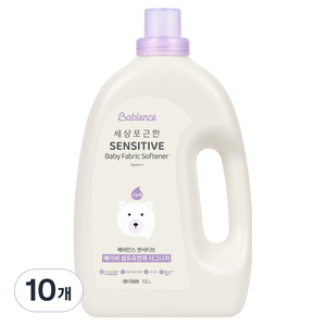 베비언스 유아용 센서티브 베이비 시그니처 섬유유연제 본품, 1.5L, 10개