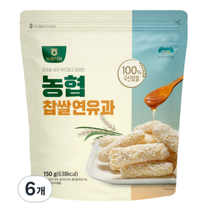 농협식품 찹쌀연유과, 150g, 6개