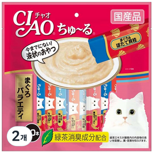 챠오츄르 고양이 버라이어티 간식, 참치, 280g, 2개