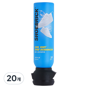 슈브릭 쿨샷 신발 탈취제 시트러스향 무색, 20개, 150ml
