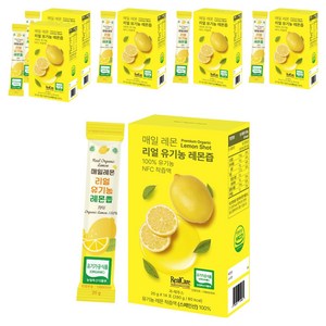 매일레몬 리얼 유기농 레몬즙, 280g, 6개
