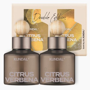 쿤달 퍼퓸 차량용 방향제 75ml 2p + 우드볼 스틱 2p 세트, 시트러스 버베나, 1세트 골드박스 특가