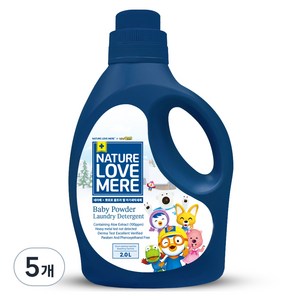 네이쳐러브메레 뽀로로 울트라 젤 아기세제 용기형, 2L, 5개