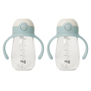 마더케이 허그 추 빨대컵, 300ml, 2개, 민트
