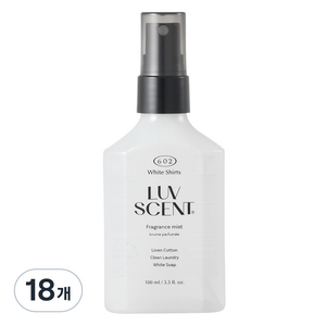 럽센트 프래그런스 미스트 화이트셔츠 린넨코튼향, 18개, 100ml