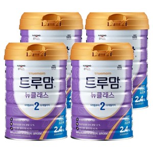 트루맘 뉴클래스 분유 2단계, 800g, 4개