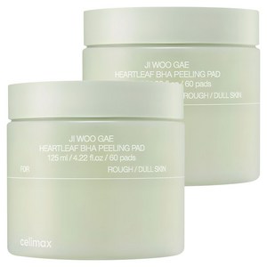 셀리맥스 어성초 BHA 지우개 필링 패드 125ml, 60매입, 2개
