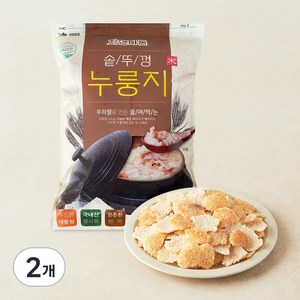 자연다움 우리쌀로 만든 끓여먹는 솥뚜껑 누룽지, 3kg, 2개