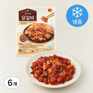 유가네 닭갈비 (냉동), 6개, 600g