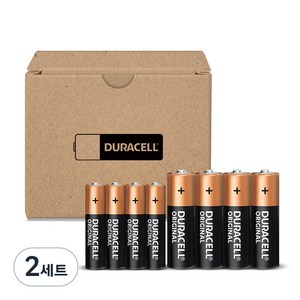 듀라셀 알카라인 딜리버리팩 AA 4p + AAA 4p 건전지 세트, 2세트, 8개입
