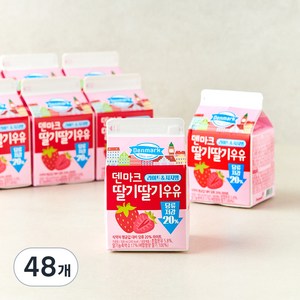 덴마크 딸기딸기 우유, 300ml, 48개