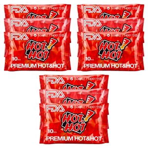 핫앤핫 포켓형 휴대용 핫팩 10p, 9개