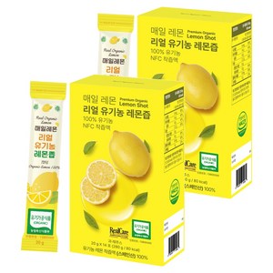 매일레몬 리얼 유기농 레몬즙, 280g, 2개