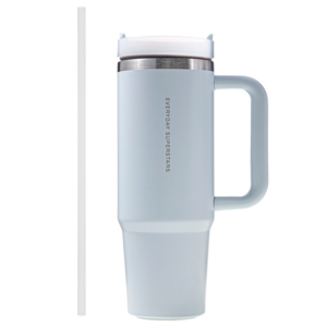 코멧 투고 텀블러 900ml + 빨대 세트, 스노우 블루, 1세트