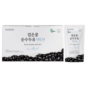 바디랩 검은콩 순수 두유 99.9, 185ml, 20개
