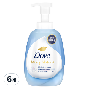 도브 딥 모이스처 포밍 바디워시 은은한 꽃향, 540g, 6개