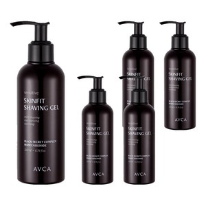 아브카 센서티브 스킨핏 쉐이빙 젤, 5개, 200ml