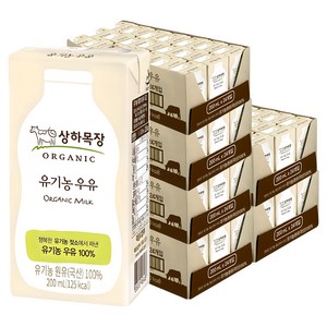 상하목장 유기농 우유, 200ml, 144개